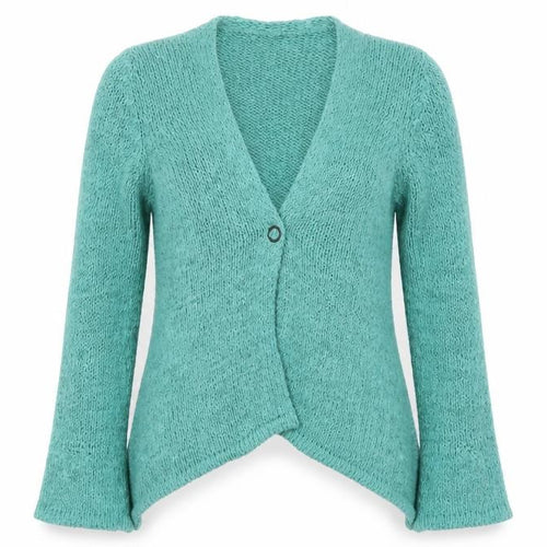 Preworn Womens Blue  Knit Cardigan Jumper Size S