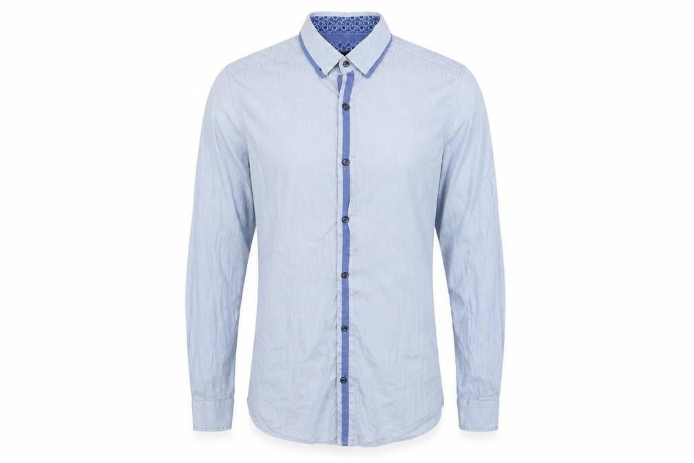 Next Mens Blue    Button-Up Size L