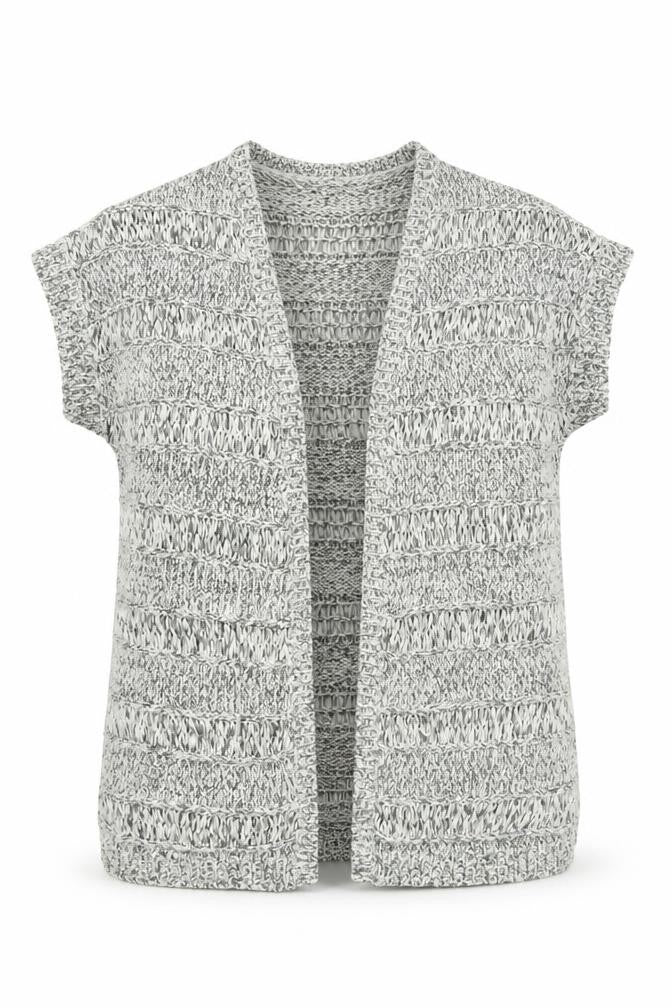 M&Co Womens Grey  Knit Cardigan Jumper Size 10
