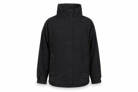 Front view of Leciester City FC men’s black jacket coat, size L