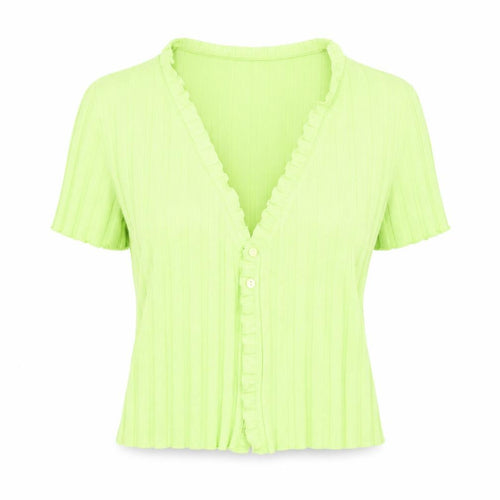Bershka Womens Green   Cardigan Jumper Size L