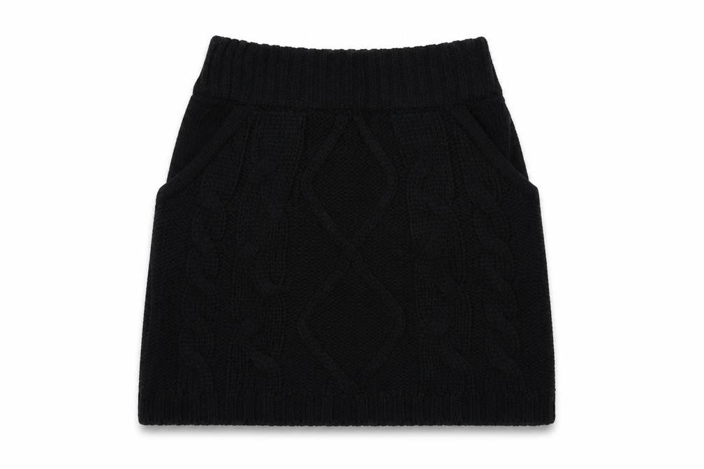 Front view of YD girls’ black a-line skirt, size 7-8, years