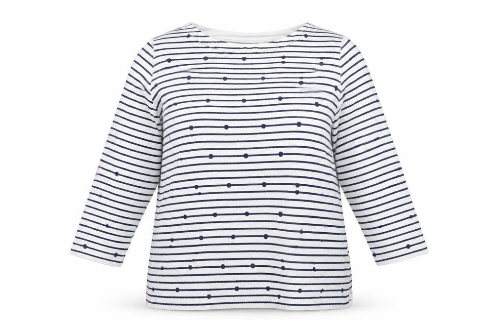 Matalan Womens Blue Striped  Pullover Jumper Size 16