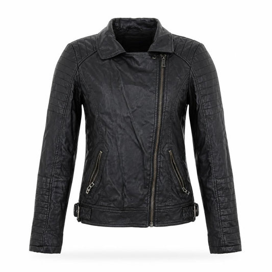 Front view of LCW Casual women’s black jacket, size UK 8