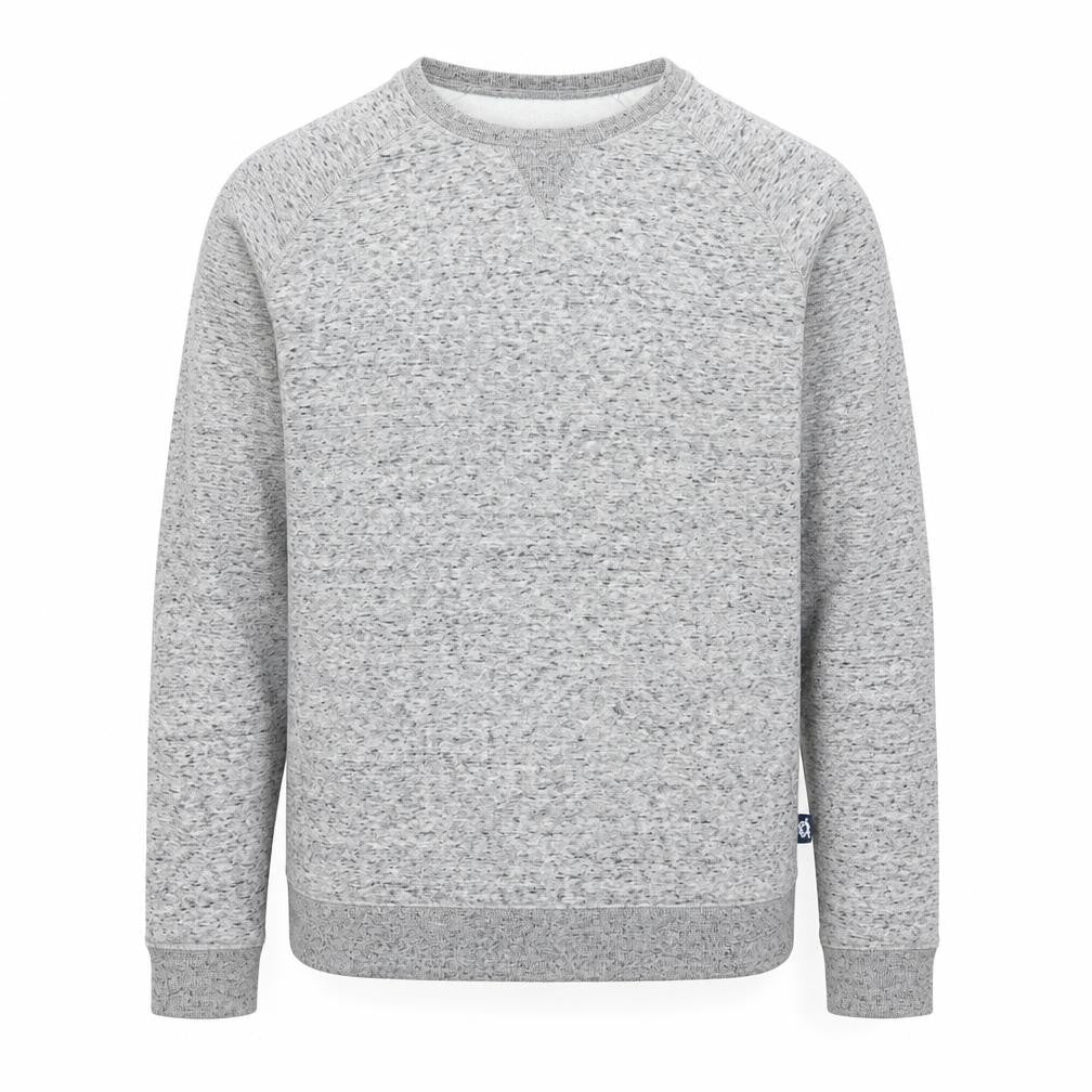 Front view of Bridgeport men’s grey jumper, size S