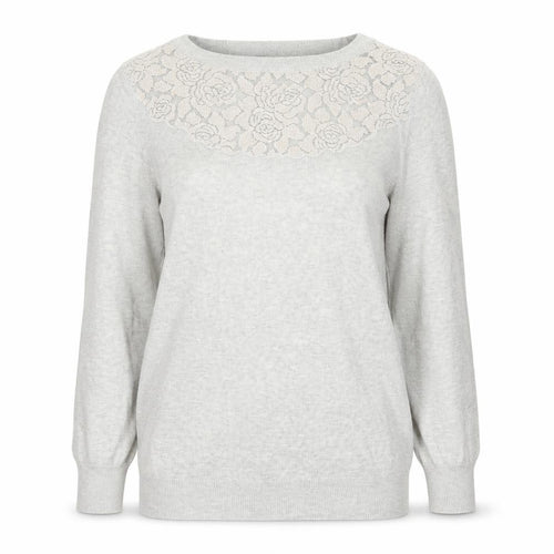 Dorothy Perkins Womens Grey Floral  Pullover Jumper Size 10