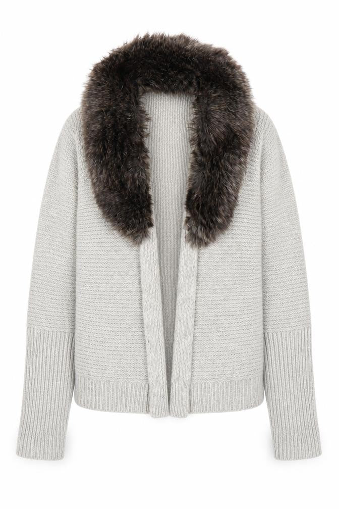 Bella Vere Womens Grey   Cardigan Jumper Size M