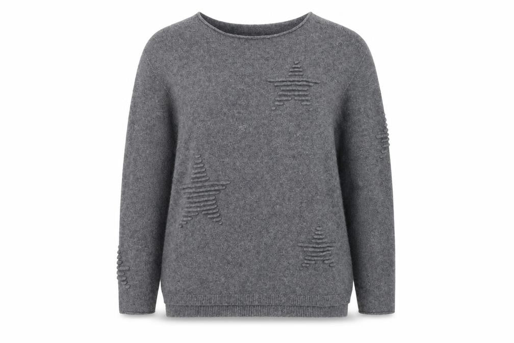 Front view of Preworn women’s grey jumper, size M