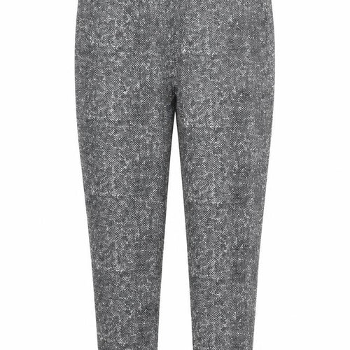 Preworn Womens Grey Geometric  Trousers  Size XL L26 in - Elastic Waist Band