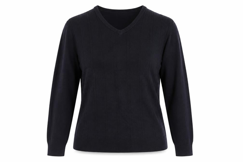 Front view of Marks & Spencer women’s black jumper, size M