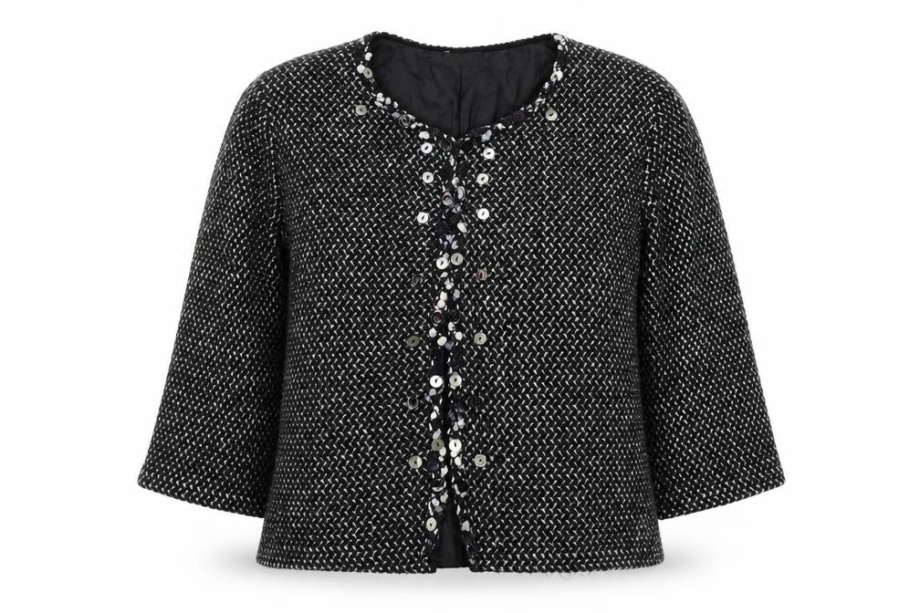 Front view of Per Una women’s black jacket coat, size XL