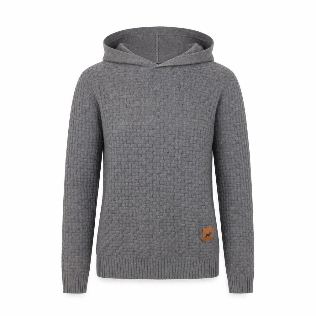 Front view of Preworn women’s grey jumper, size S, - washable mark