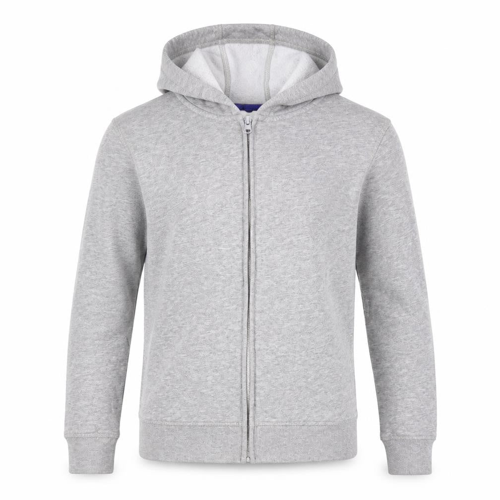 Front view of George boys’ grey full zip jumper, size 11-12, years