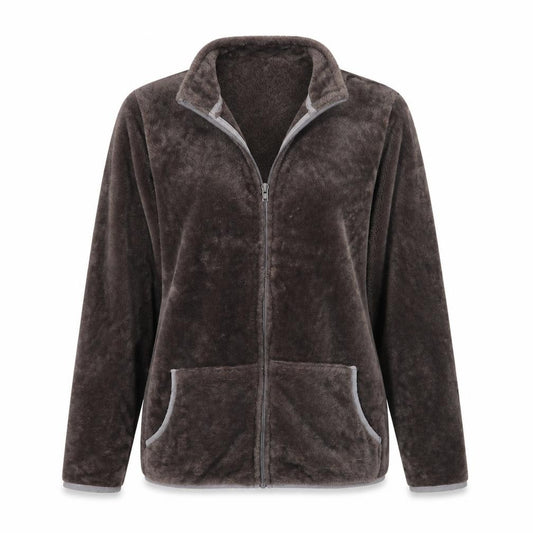 Front view of Avenue women’s grey jacket coat, size L