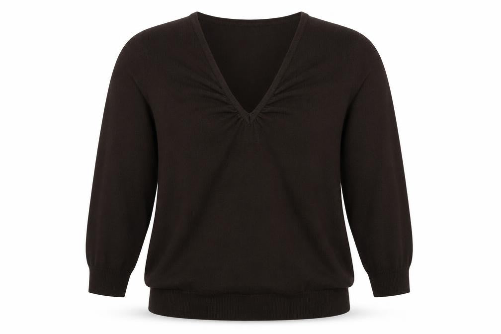 Front view of Preworn women’s brown jumper, size M