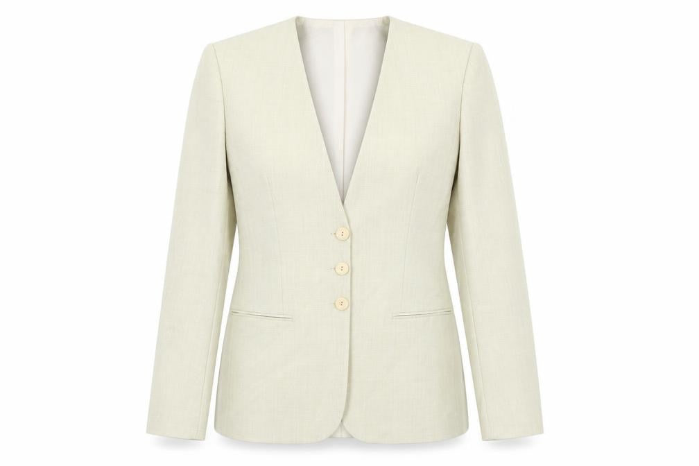 Bianca Womens Green   Jacket  Size 8  - Shoulder Pads