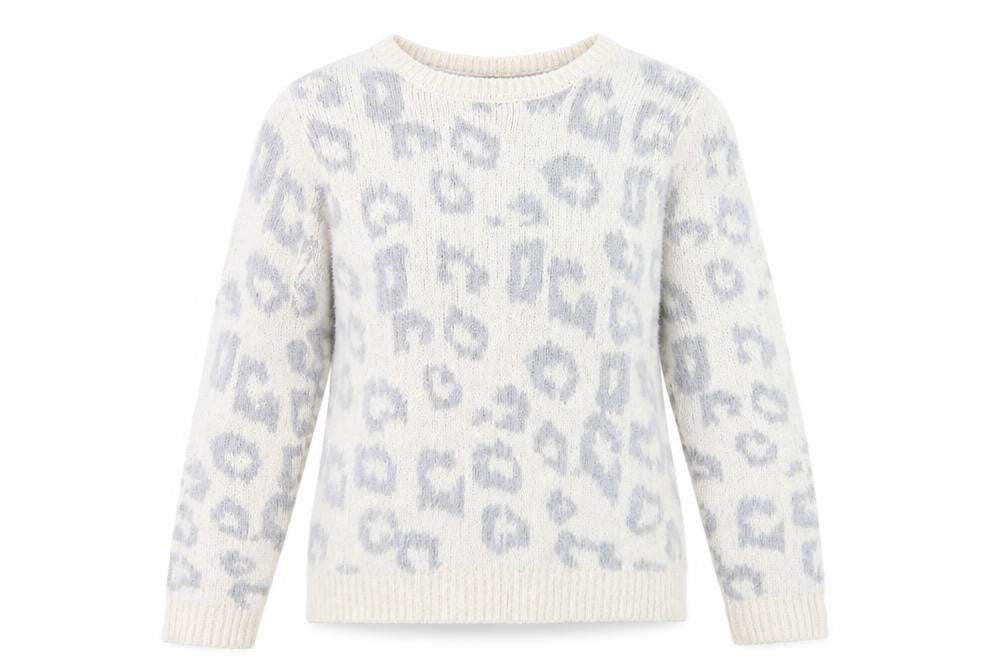 Dorothy Perkins Womens Ivory Animal Print  Pullover Jumper Size 10