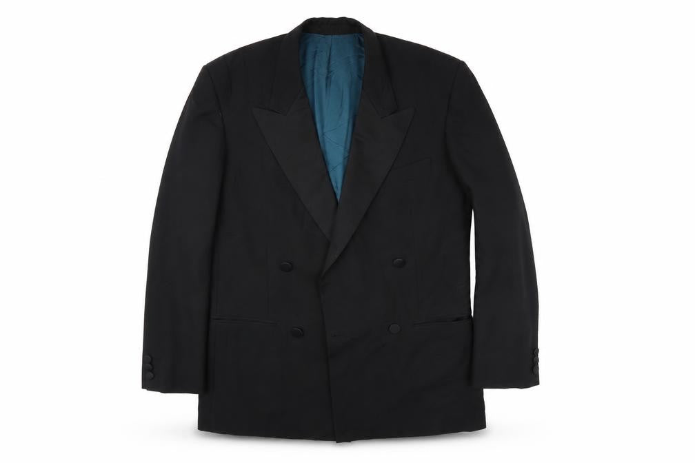 Front view of Marks & Spencer men’s black jacket suit jacket
