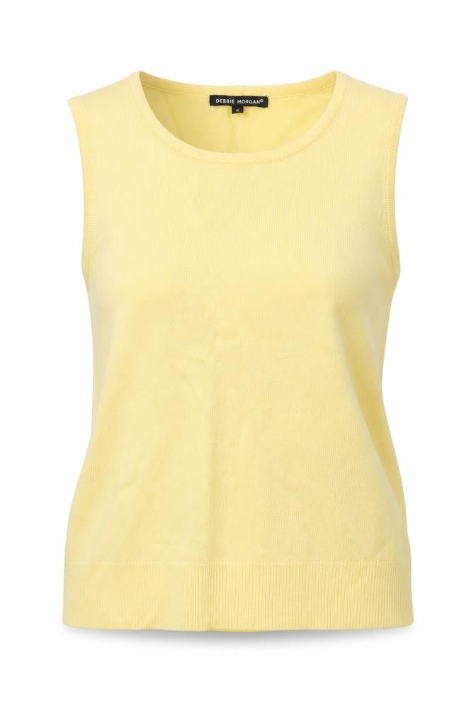 Debbie Morgan Womens Yellow   Vest Jumper Size S