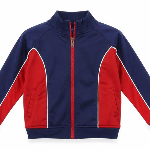 ENRG Boys Blue Colourblock  Full Zip Sweatshirt Size 2-3 Years