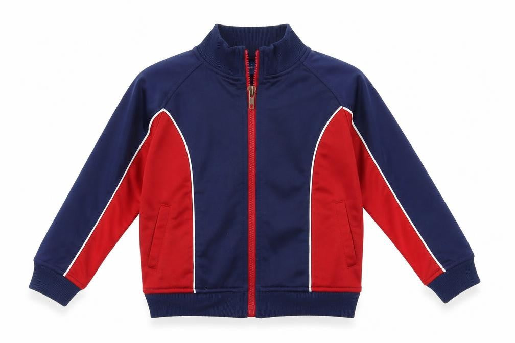 ENRG Boys Blue Colourblock  Full Zip Sweatshirt Size 2-3 Years
