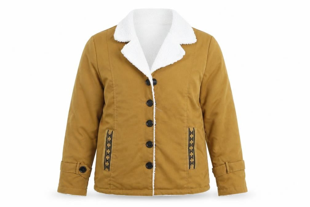 Front view of Preworn women’s brown jacket, size S