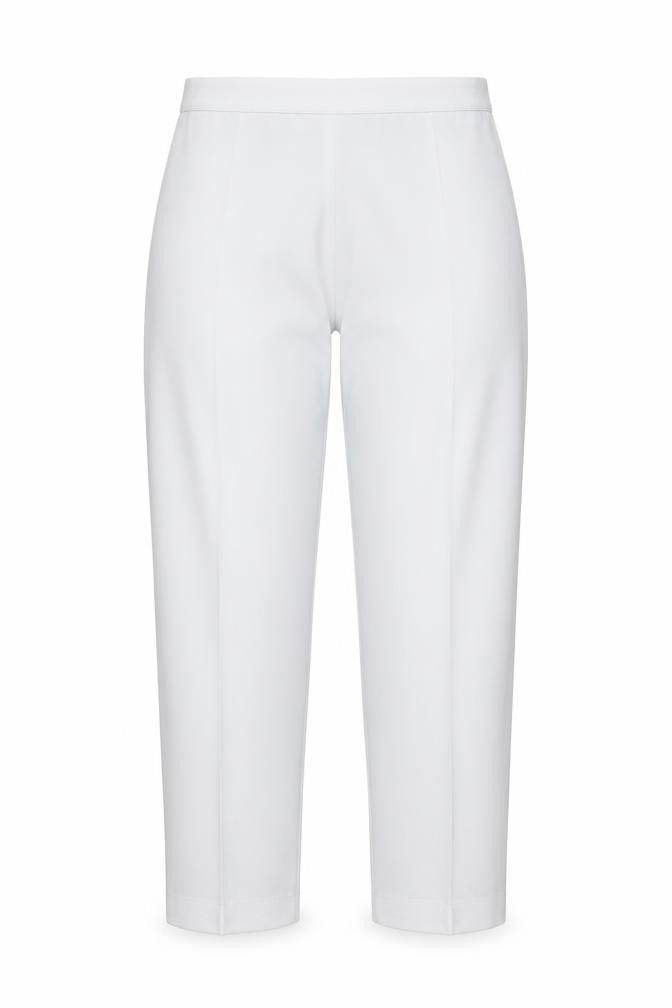 Emma Collection Womens White   Capri Trousers Size 18 L23 in