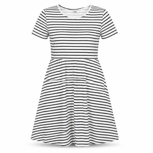 ASOS Womens White Striped  A-Line  Size 8