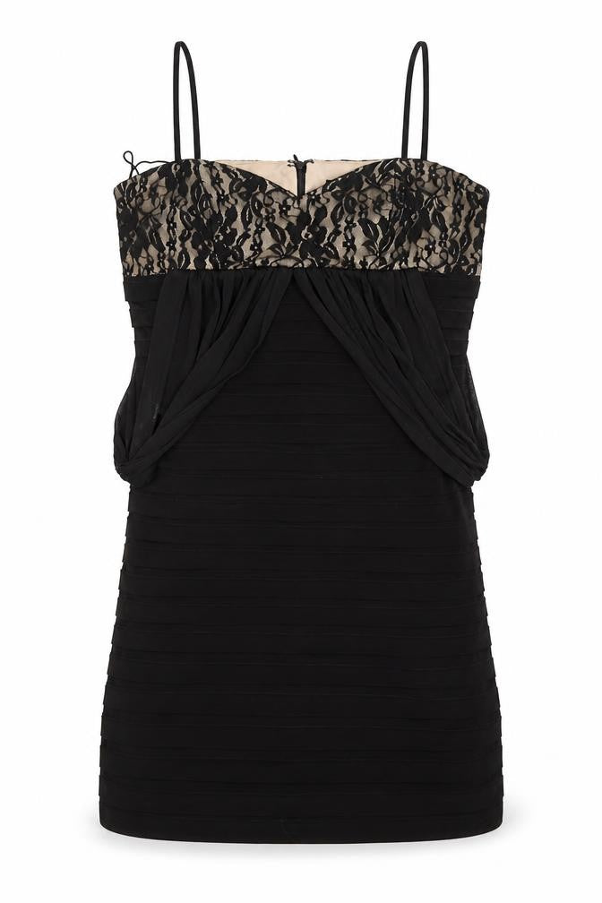 Front view of Scarlet Nite women’s black mini, size UK 12