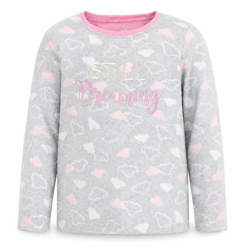 YD Girls Grey Geometric   Pyjama Top Size 7-8 Years