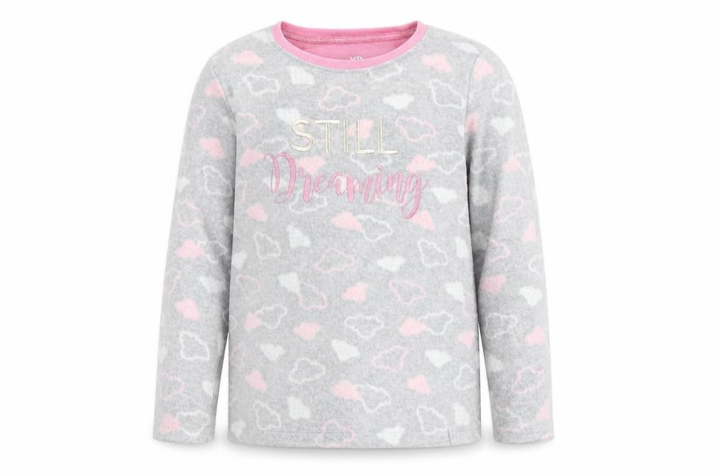 YD Girls Grey Geometric   Pyjama Top Size 7-8 Years