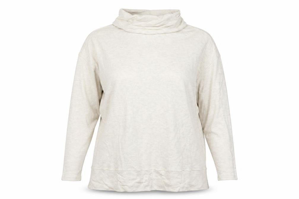 Front view of Tu women’s grey pullover sweatshirt, size UK 14