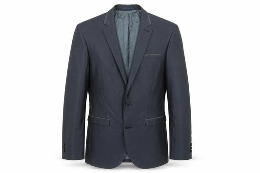 Front view of Next men’s blue jacket blazer, size 38