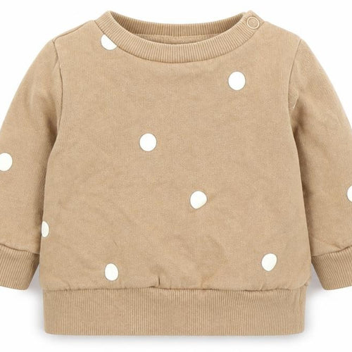 H&M Girls Brown Polka Dot  Pullover T-Shirt Size 0-3 Months