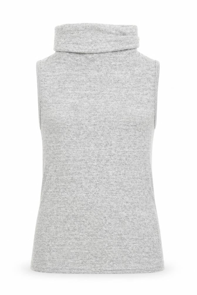 Front view of 915 Generation girls’ grey basic tank, size 12-13, years