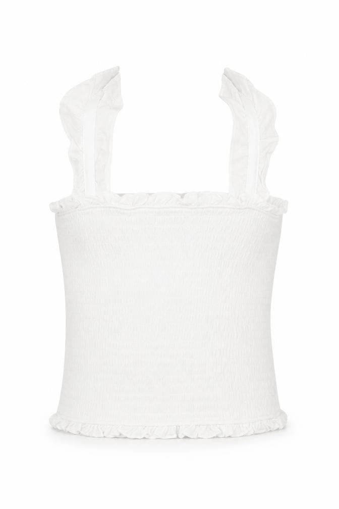 915 Generation Girls White   Cropped Tank Size 12-13 Years