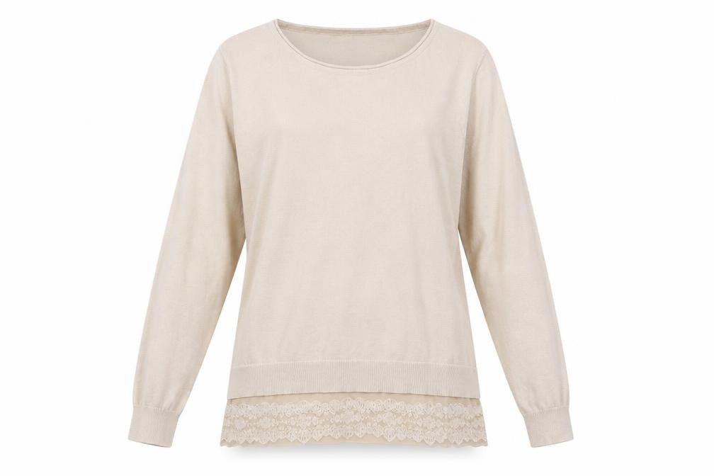 Front view of RJR.John Rocha women’s pink jumper, size UK 14