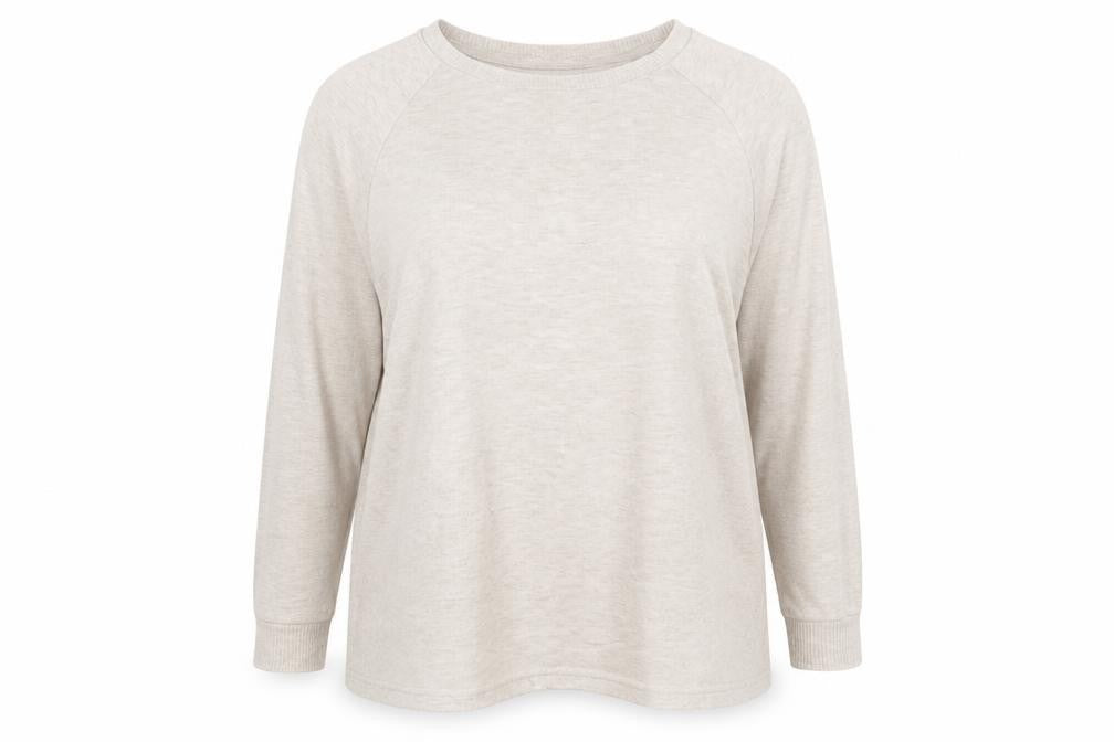 Front view of Primark women’s pink jumper, size UK 18