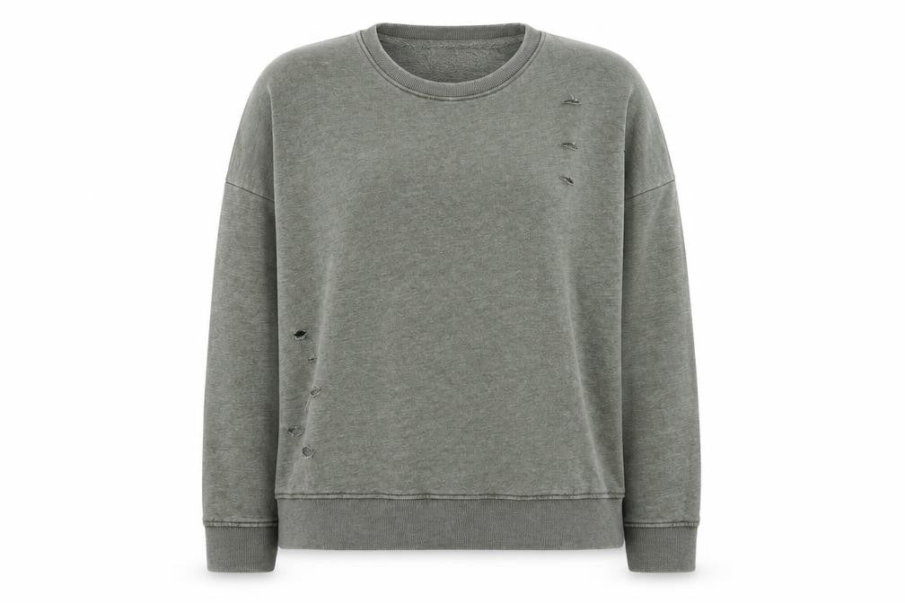 Front view of New Look women’s green jumper, size UK 14