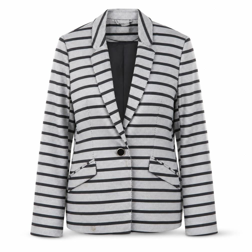 Oasis Womens Multicoloured Striped  Jacket Blazer Size 8