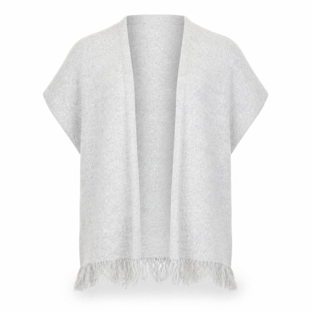 Front view of yd girls’ grey cardigan jumper, size 9-10, years