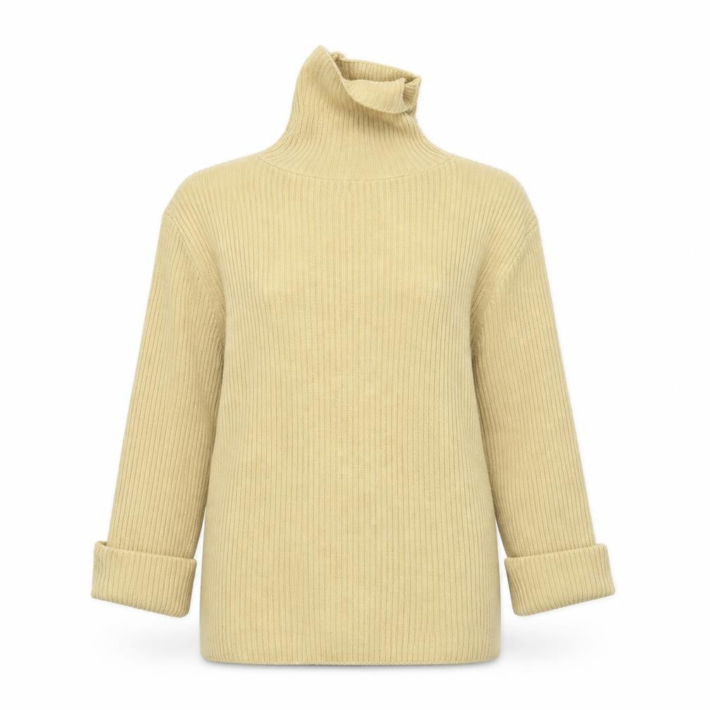 Front view of Select women’s beige basic t-shirt, size M