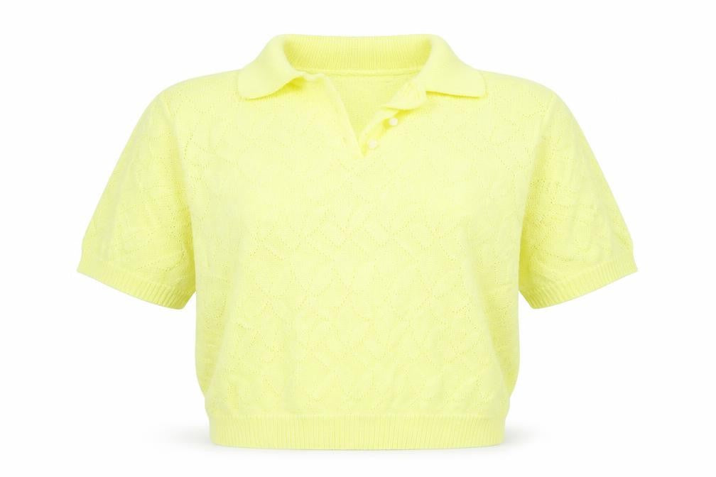 Front view of CARLYLE women’s yellow jumper, size M