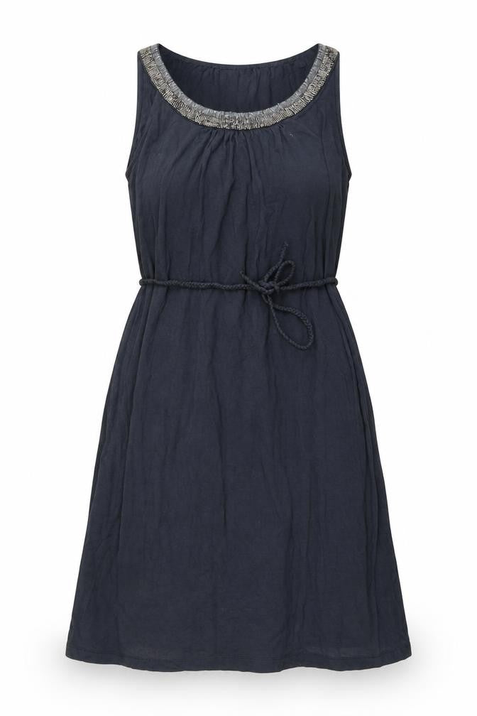 Monsoon Womens Grey   Shift  Size M  - beaded neck line