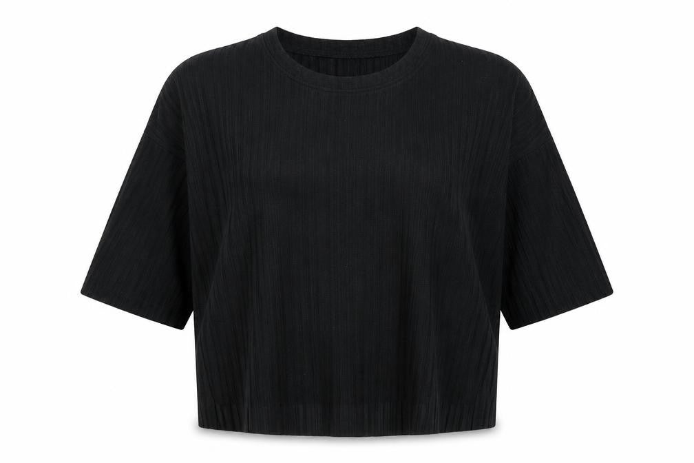 Front view of Preworn women’s black knit jumper, size XL