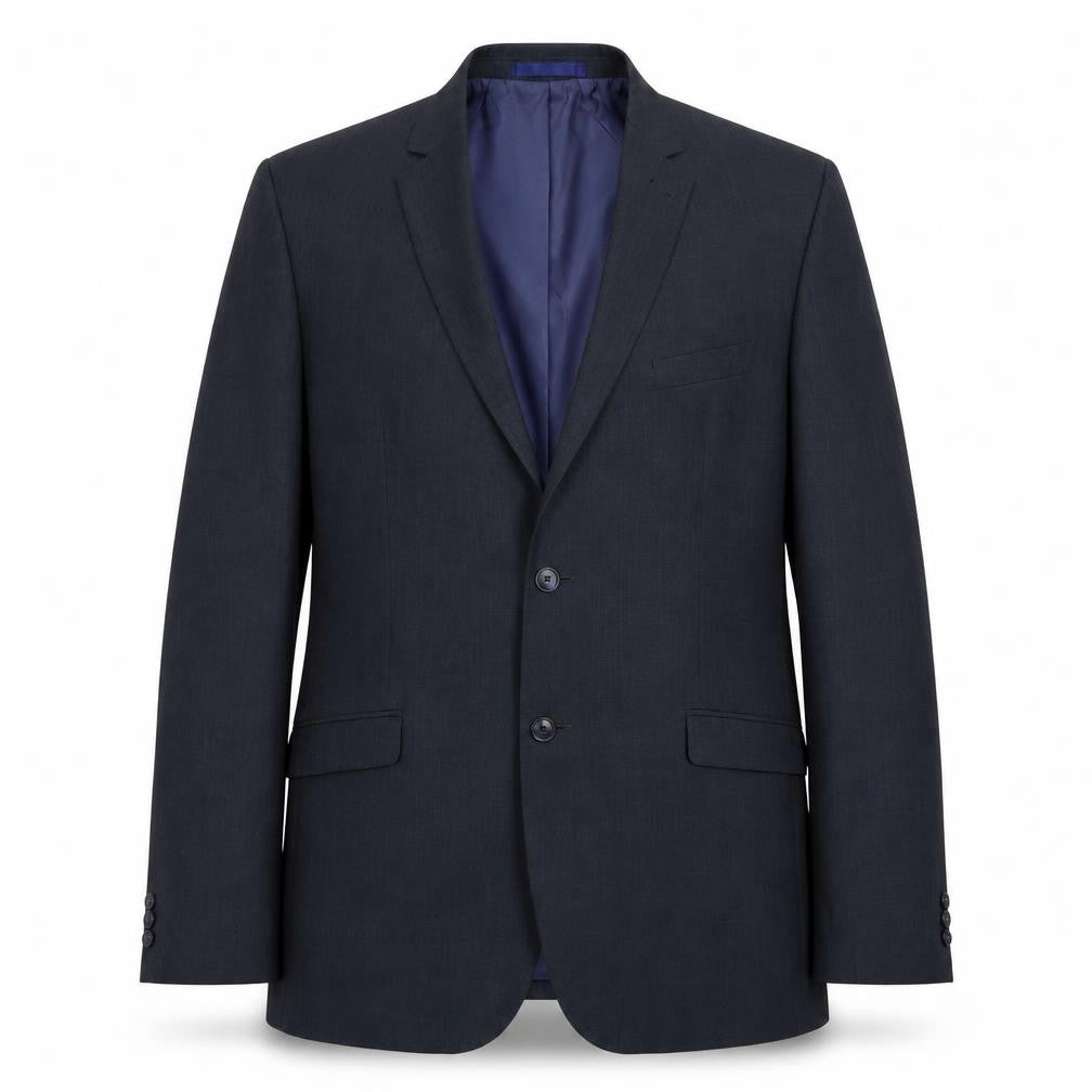 Front view of Taylor & Wright men’s blue jacket suit jacket, size 46