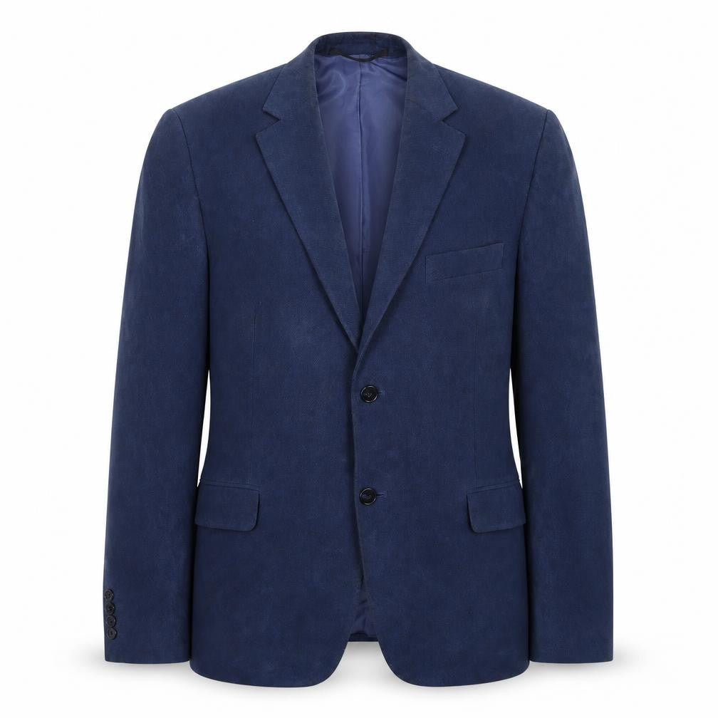 Front view of Marks & Spencer men’s blue jacket suit jacket, size 42