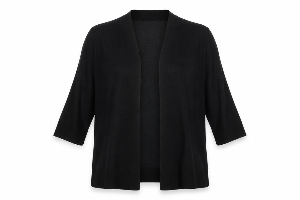 Preworn Womens Black  Knit Cardigan Jumper Size L