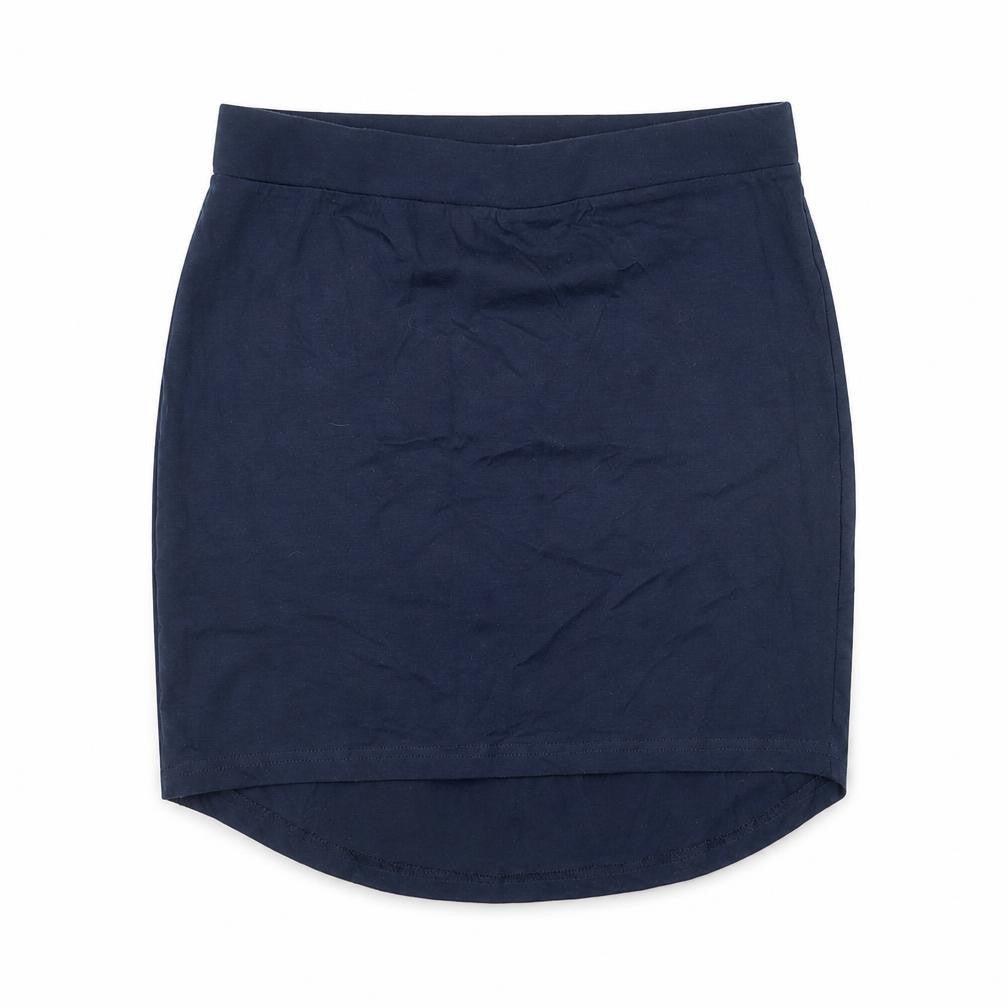 Front view of Preworn women’s blue a-line skirt, size M