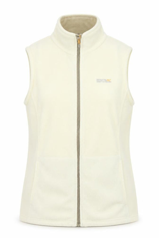 Front view of Regatta women’s white jacket coat, size UK 10